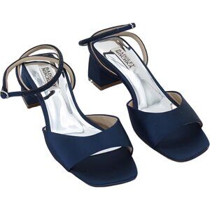 Badgley Mischka Women's Block Heel Evening Sandal Navy US 7